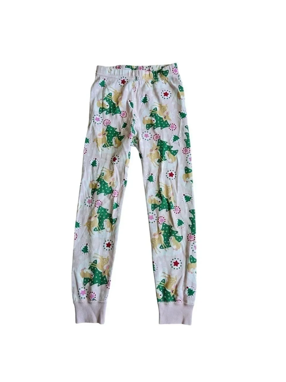 Hanna Andersson Organic Pajama Set Holiday‎ Deer Penguin Print Size 110 US 5